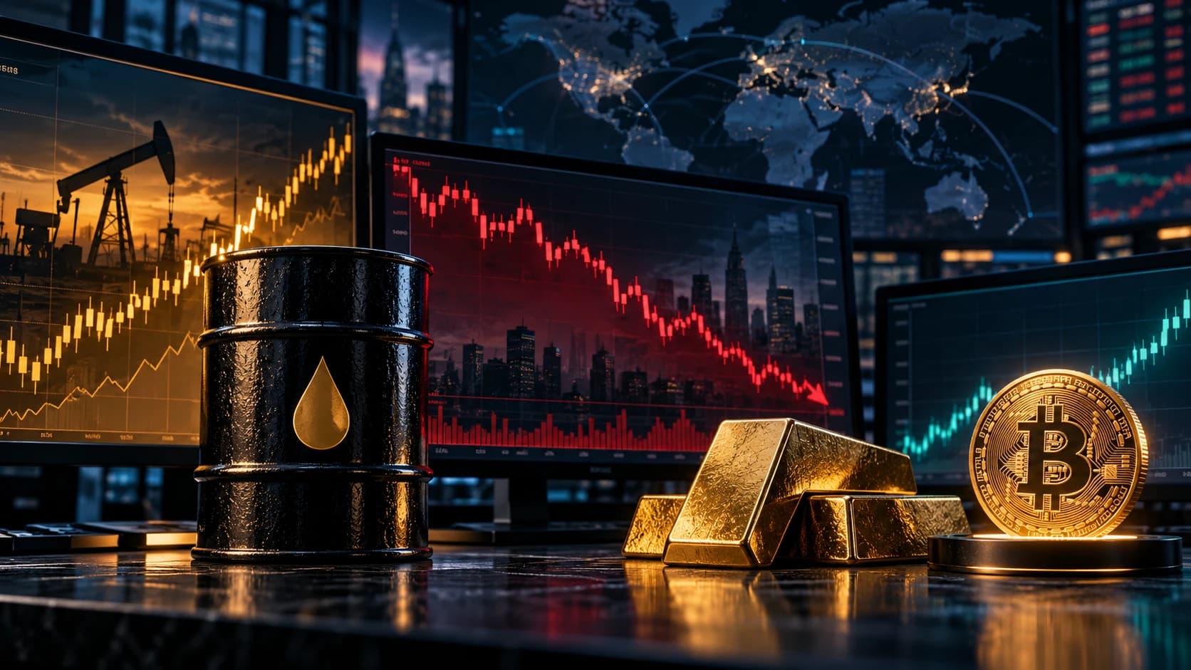 Weekend Market Outlook: Oil Above $111, Dow Down 1.2% and Bitcoin Near $80,700