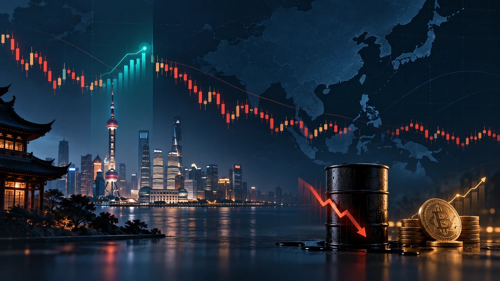 China GDP Beat হলেও Asia Stocks কেন পড়ছে: Oil ও Bitcoin Signal