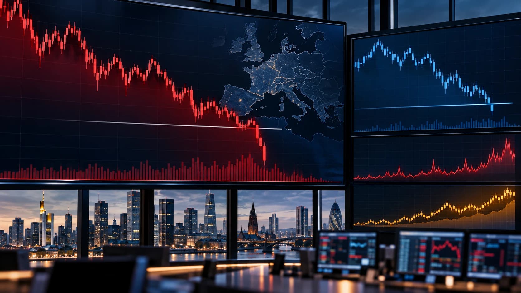 Euro Stoxx 50 Breaks 6,100 as Nasdaq Futures Test Support and VIX Climbs