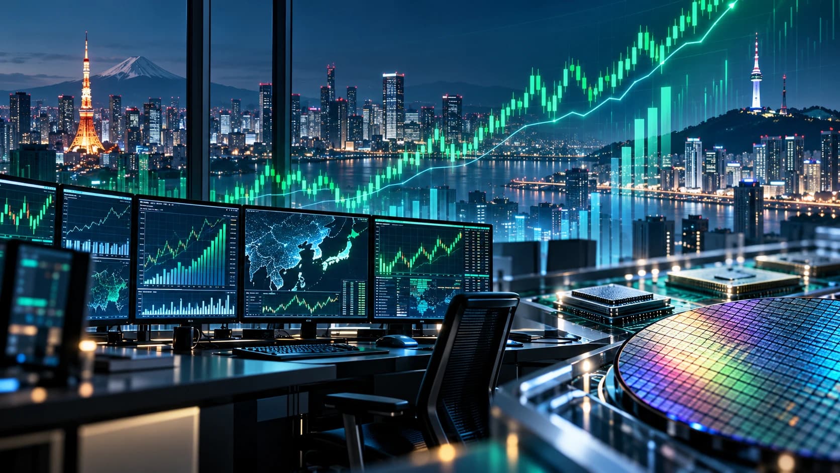 Nikkei and KOSPI Rally as Chip Shares Extend the AI Earnings Rebound